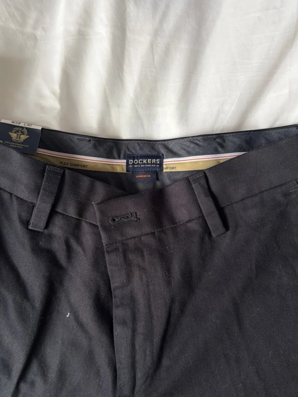Signature Khaki Straight Fit Pants - Navy
